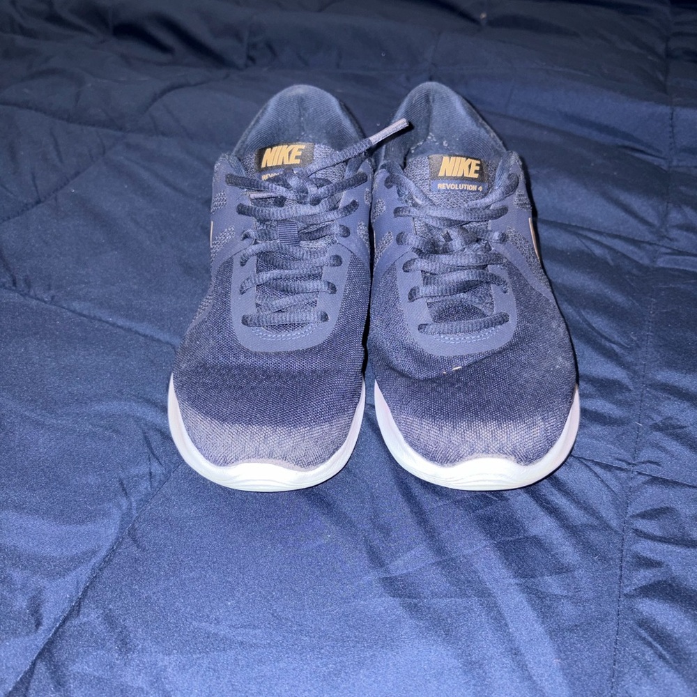 Nike Navy and White Athletic Shoes